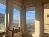 Morning coffee was so lovely w/the sights and sounds of the ocean