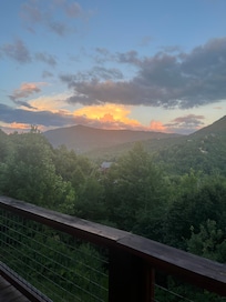 View from balcony. Can see the Milky Way at night.