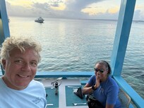 Our table at Chibi Chibi the restaurant on the resort