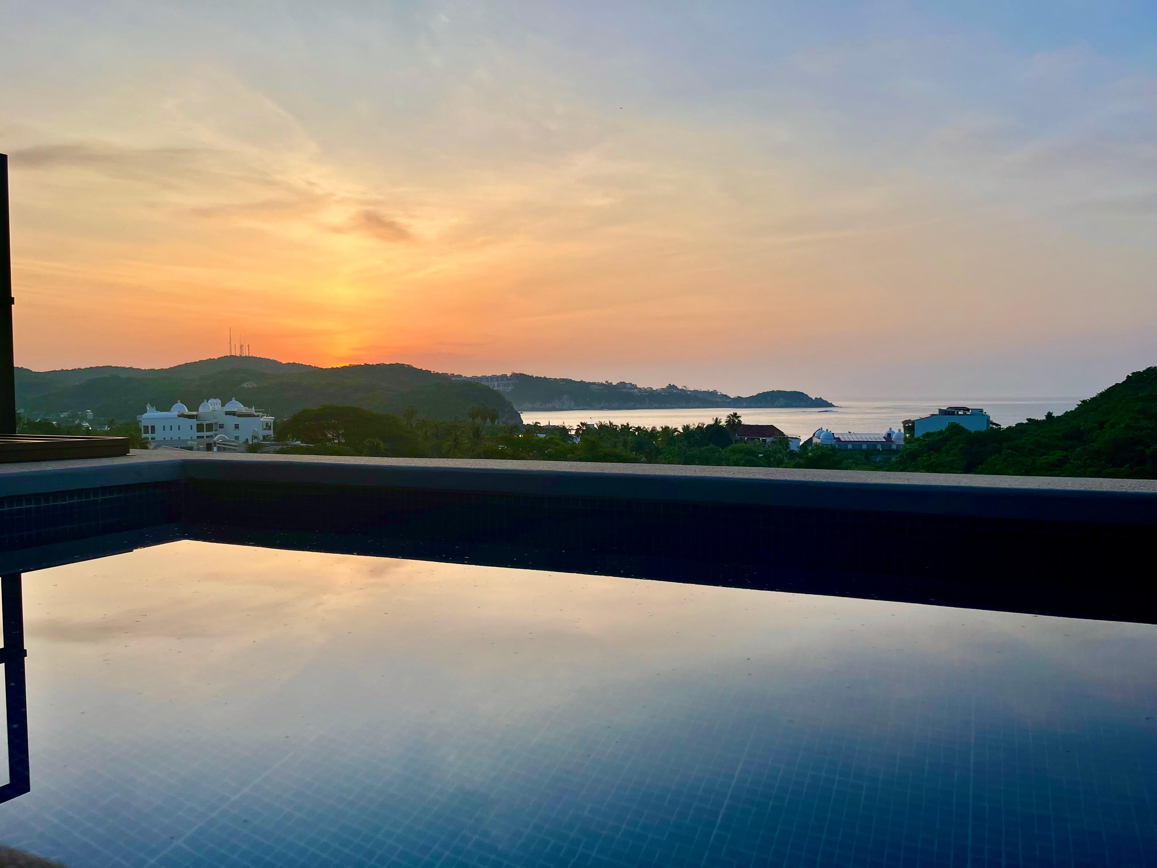 From the plunge pool. 