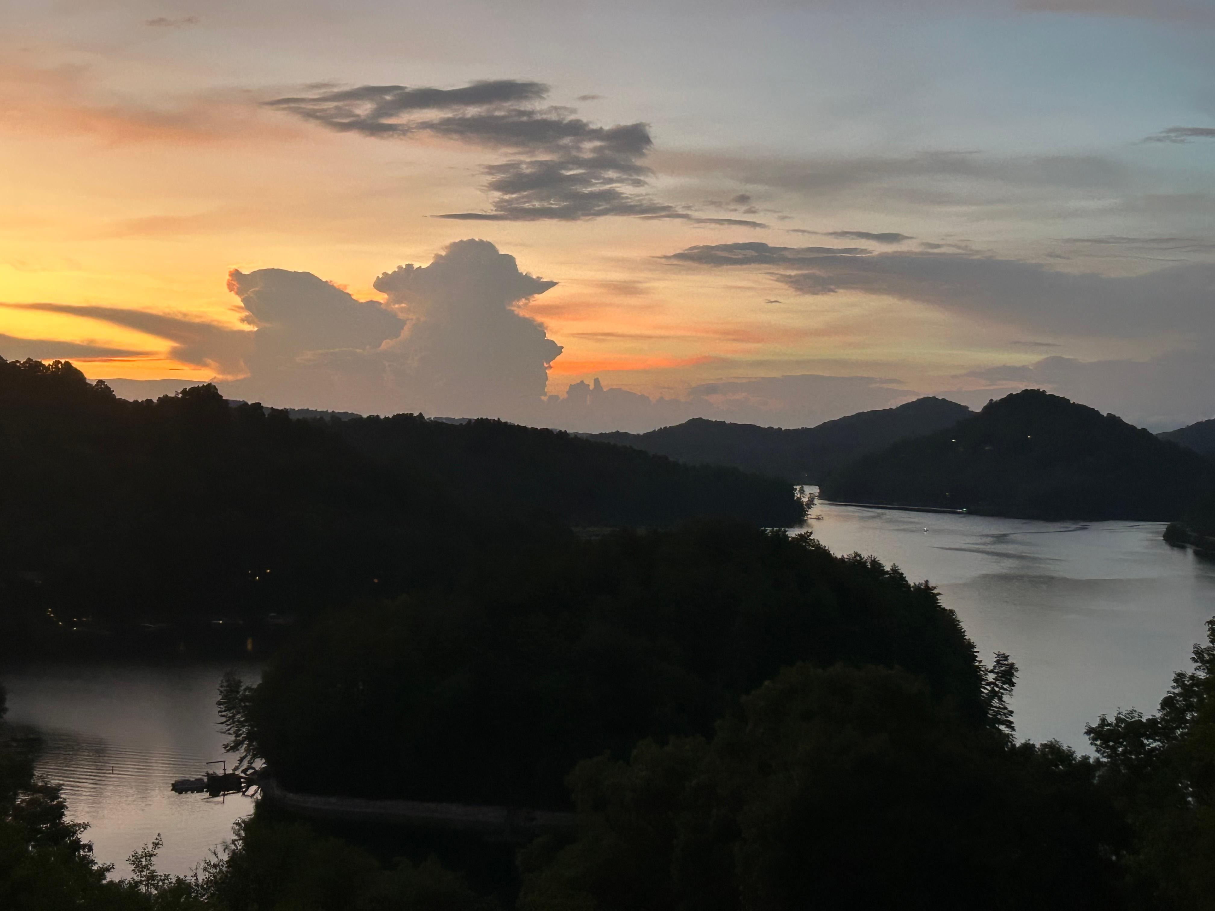 Sunset view from apartment 