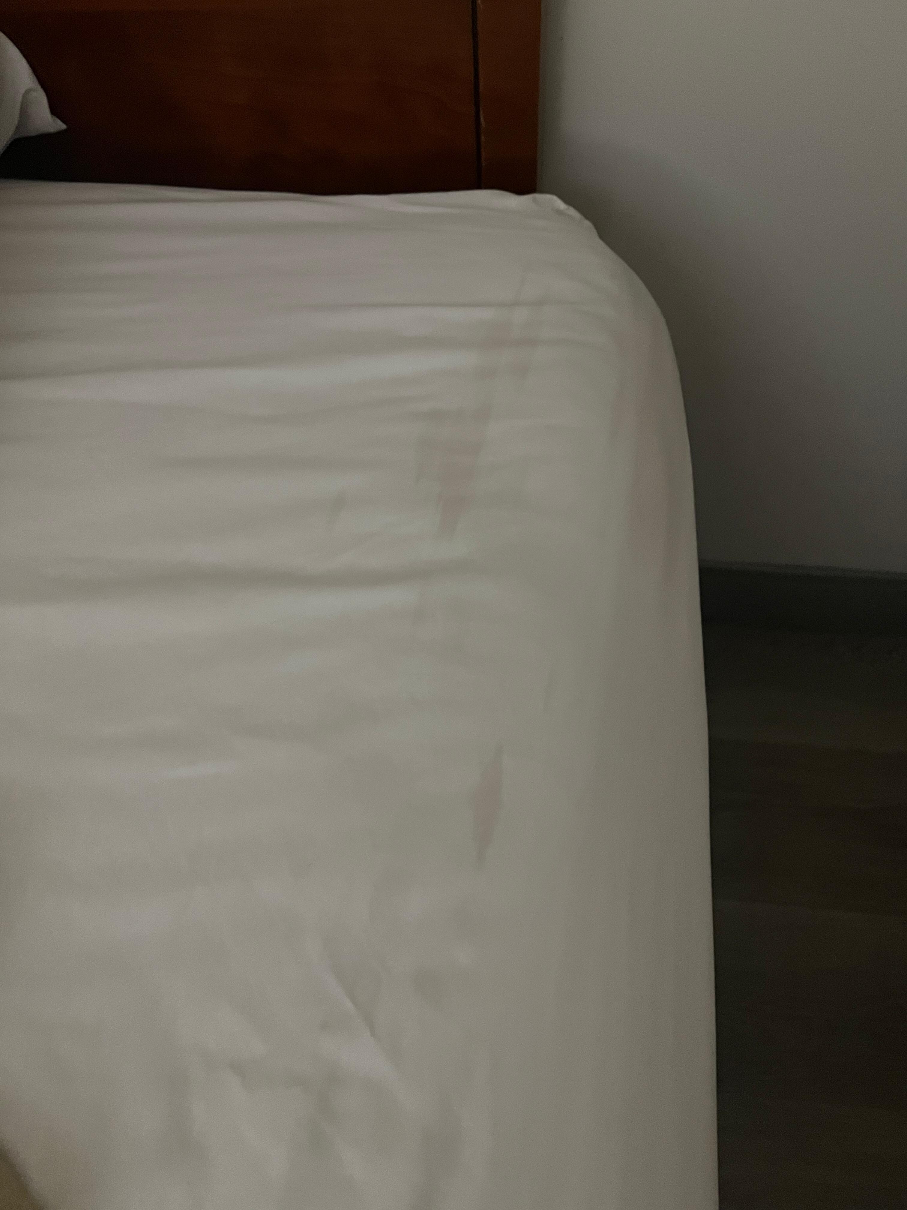 Dirty/stained sheets