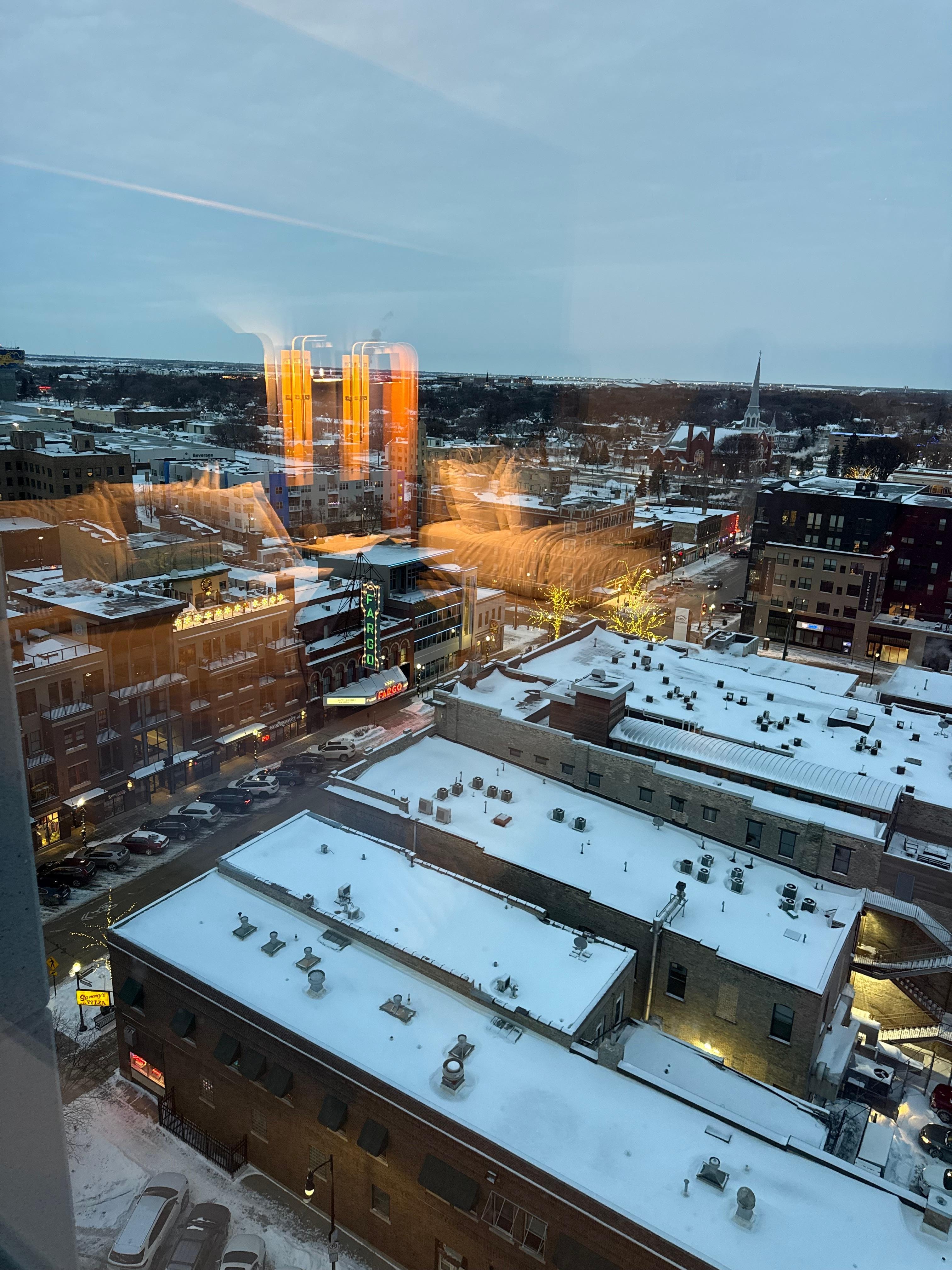 Huge window in our room 