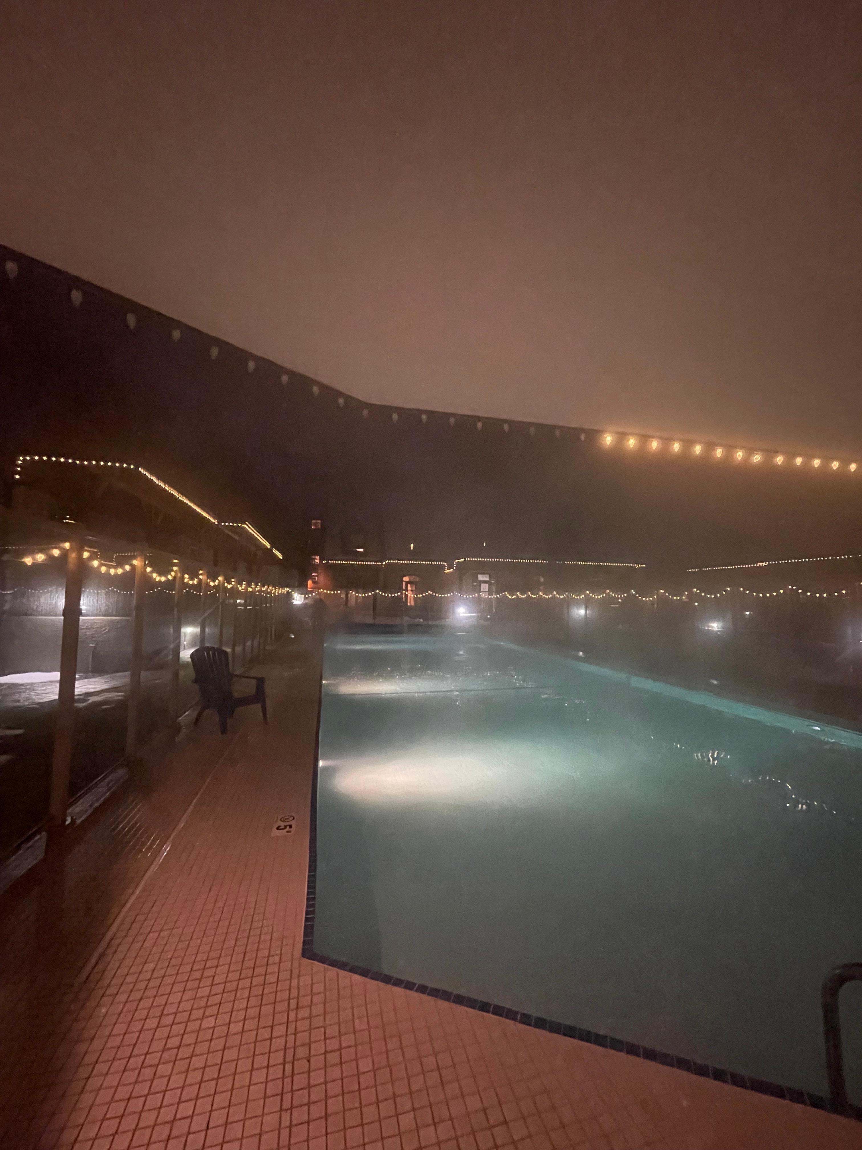 Night view before the snow storm 