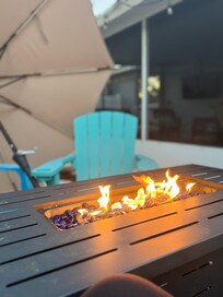 Lovely to have the fire pit