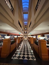 Seems like an ocean liner, long and narrow.