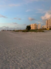 Pic from the beach in front of the condo to the right, Clearwater pictured here.