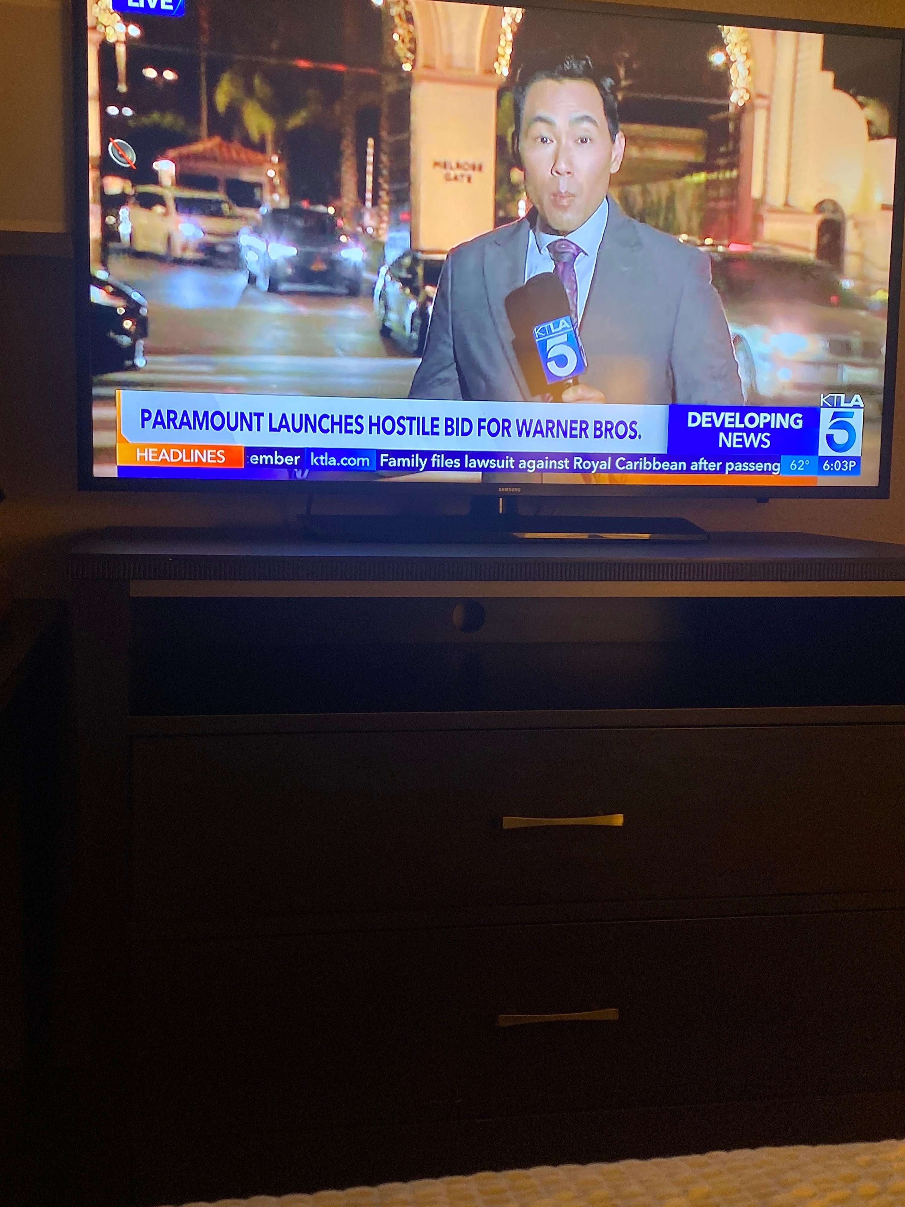 Large Television you can watch while resting 