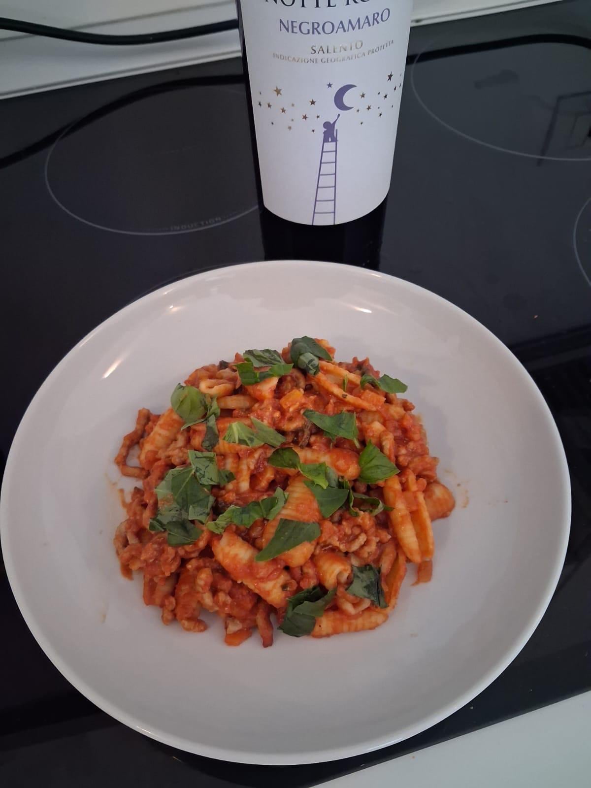 Bolognese made in my room for dinner. 