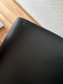 Stuhl war bei Ankunft total verdreckt