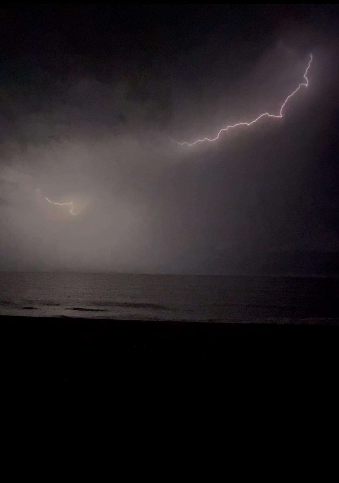 A beautiful lightning storm we watched from the back deck 