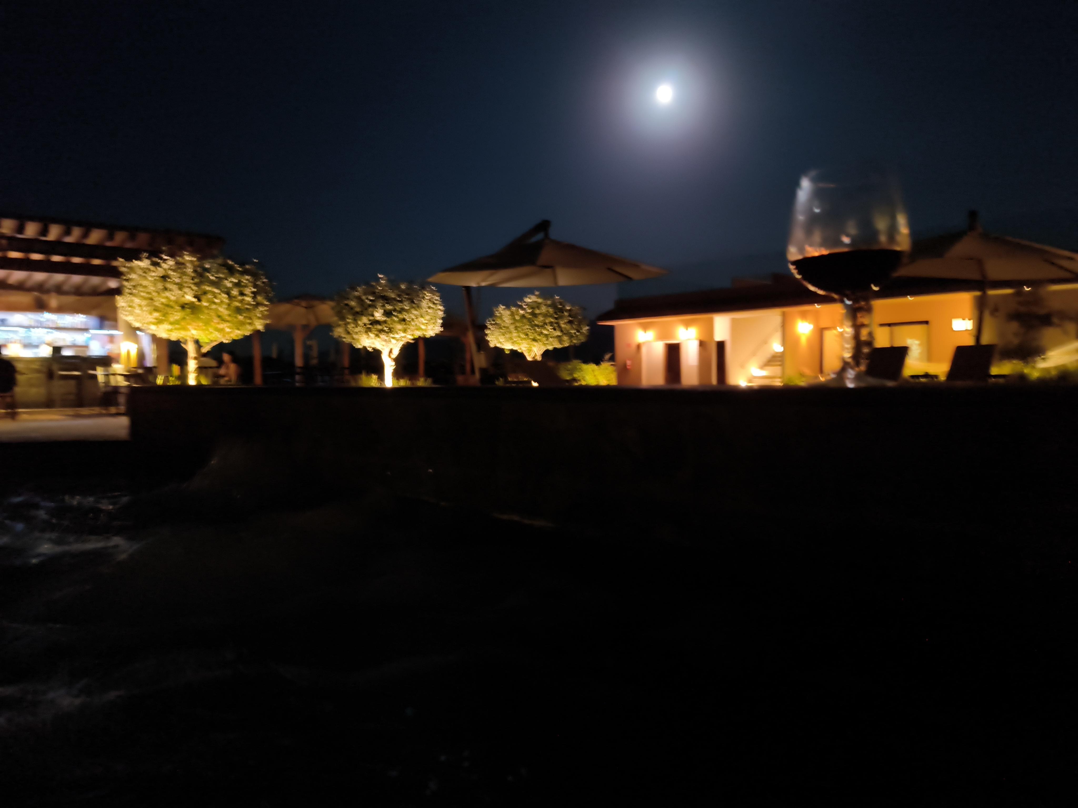 Night time view from the jacuzzi