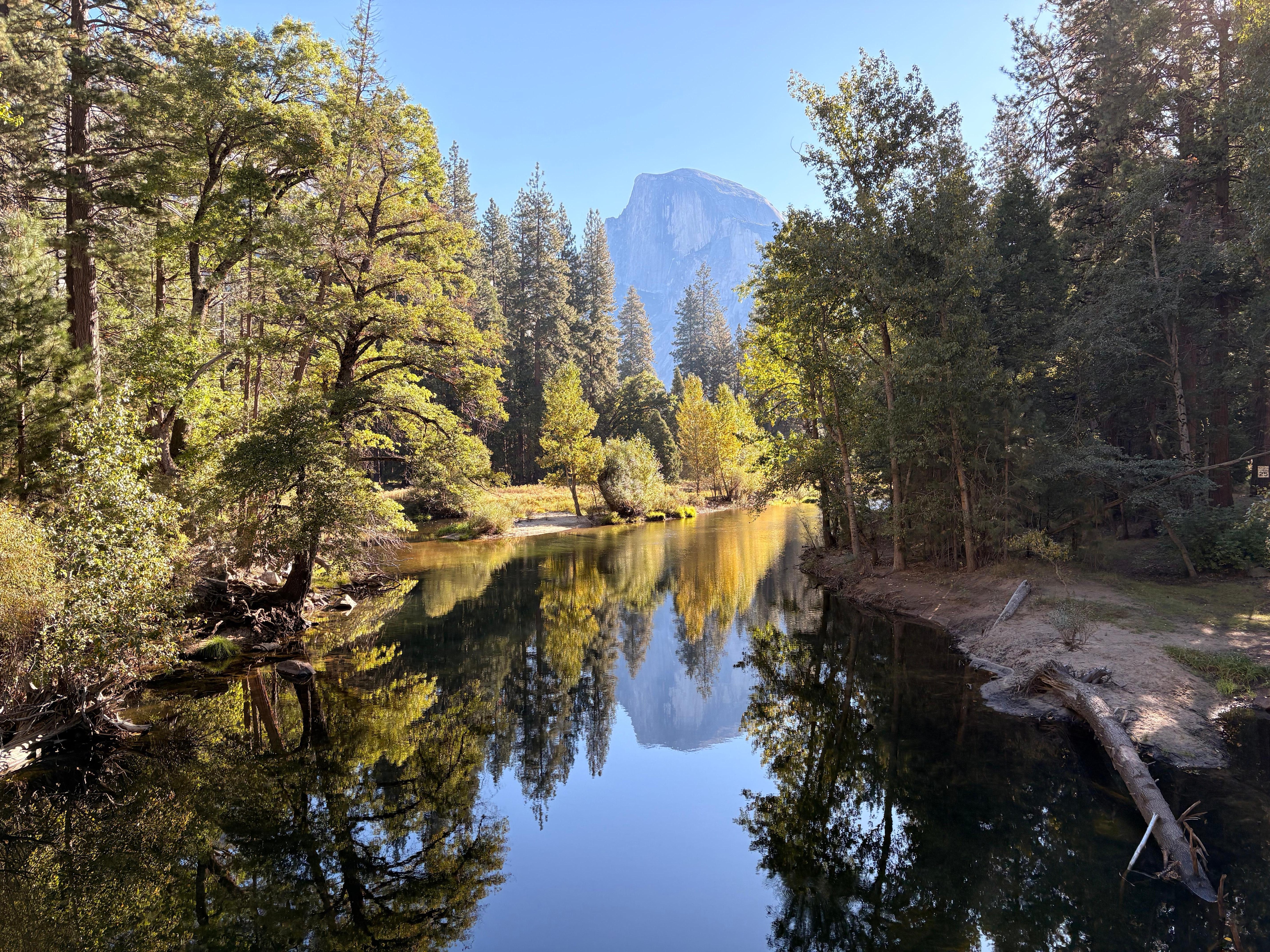 Half dome view from Sentinel Bridge