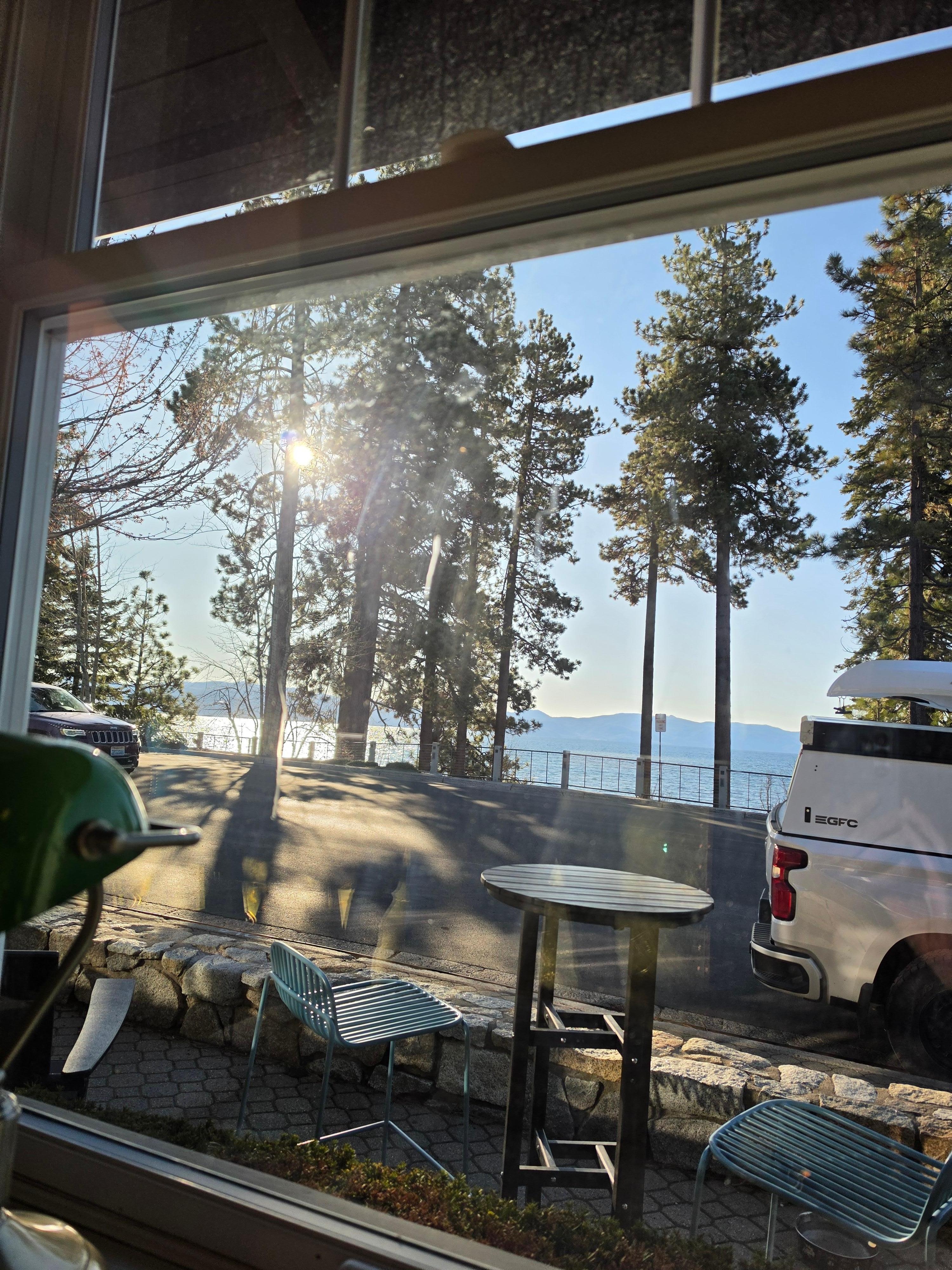 View from breakfast restaurant