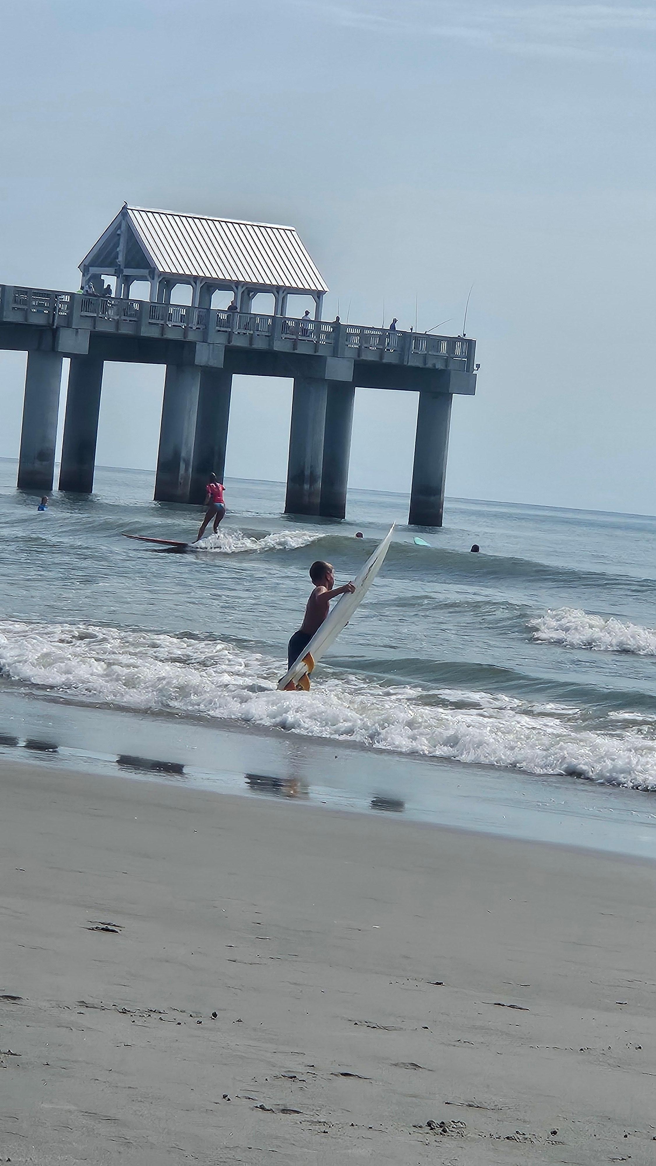 The walk to the pier is so nice. 