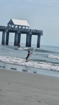 The walk to the pier is so nice.