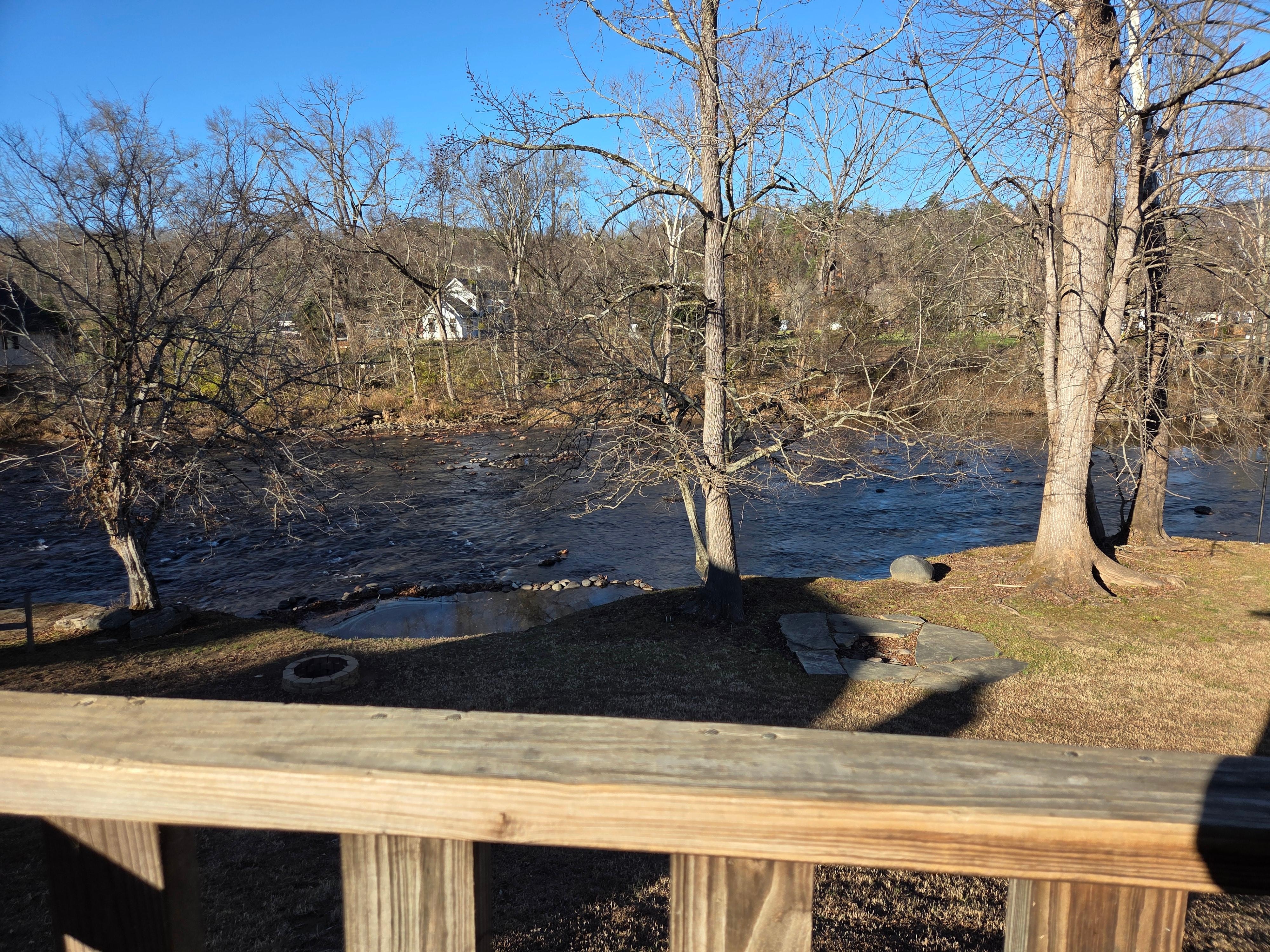 River from the back porch