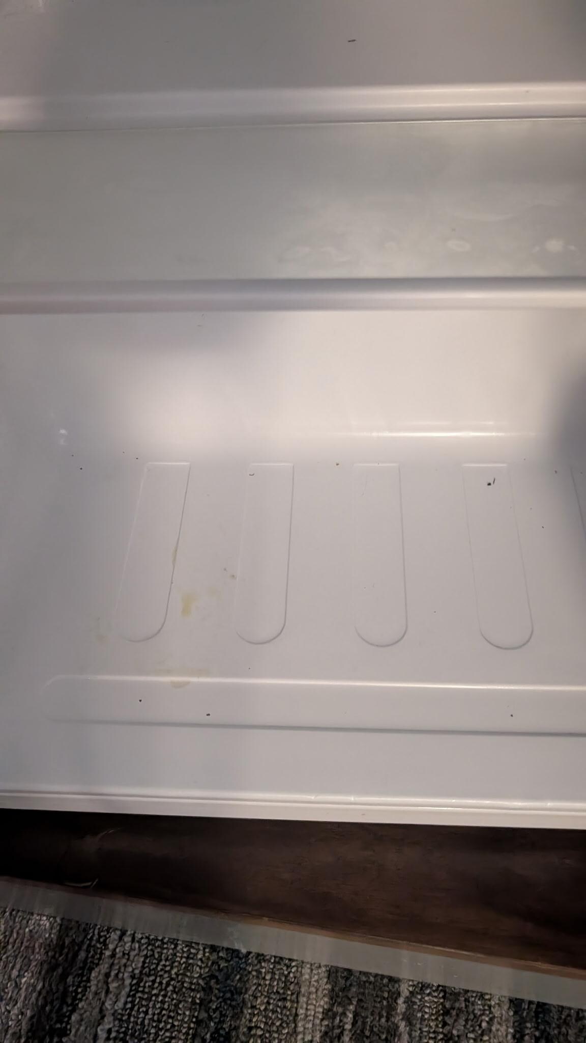 Thus was my fridge when we went to my room. We went to the front desk and the came and cleaned them both out.