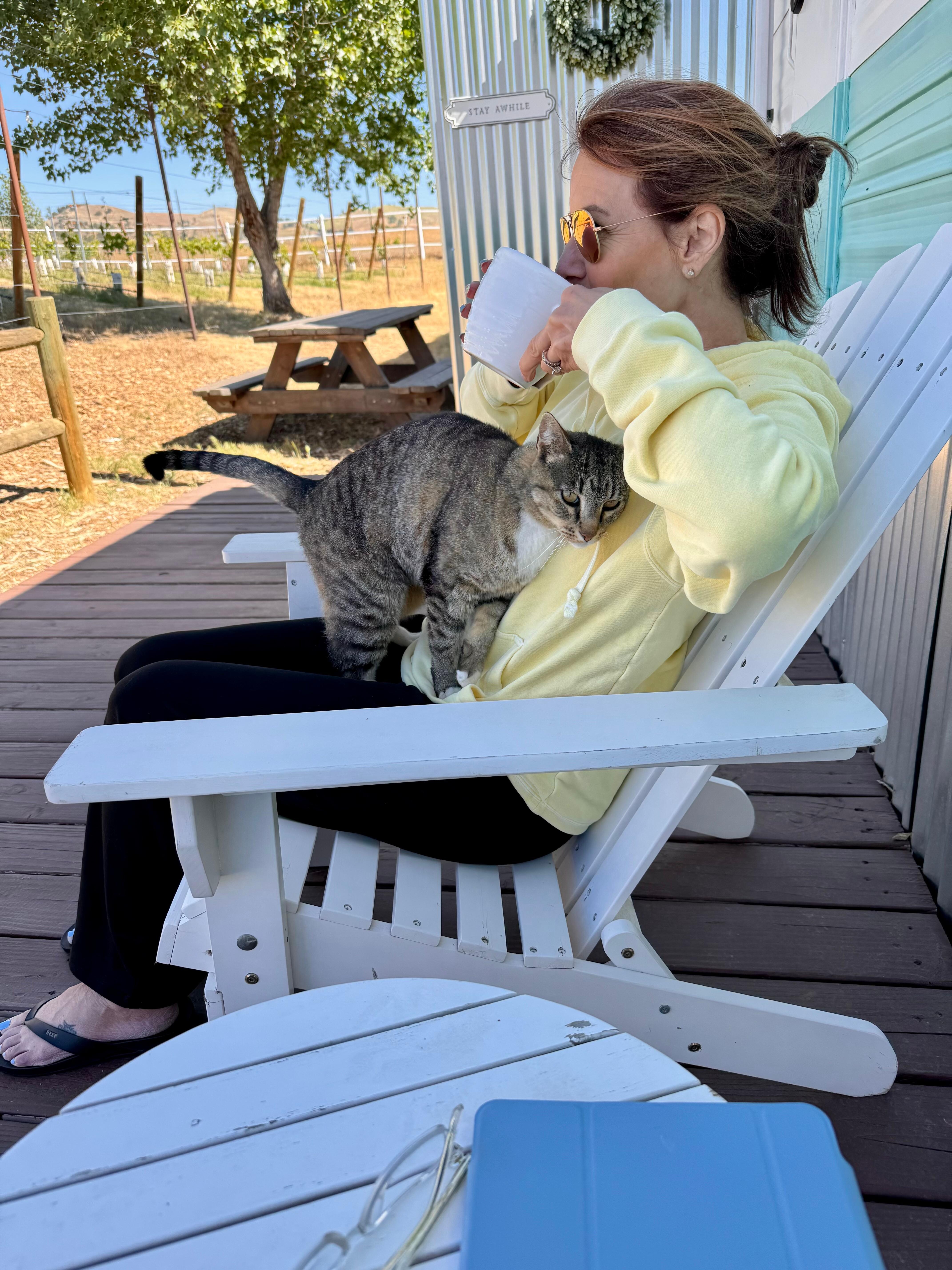 Morning coffee with Mazzi