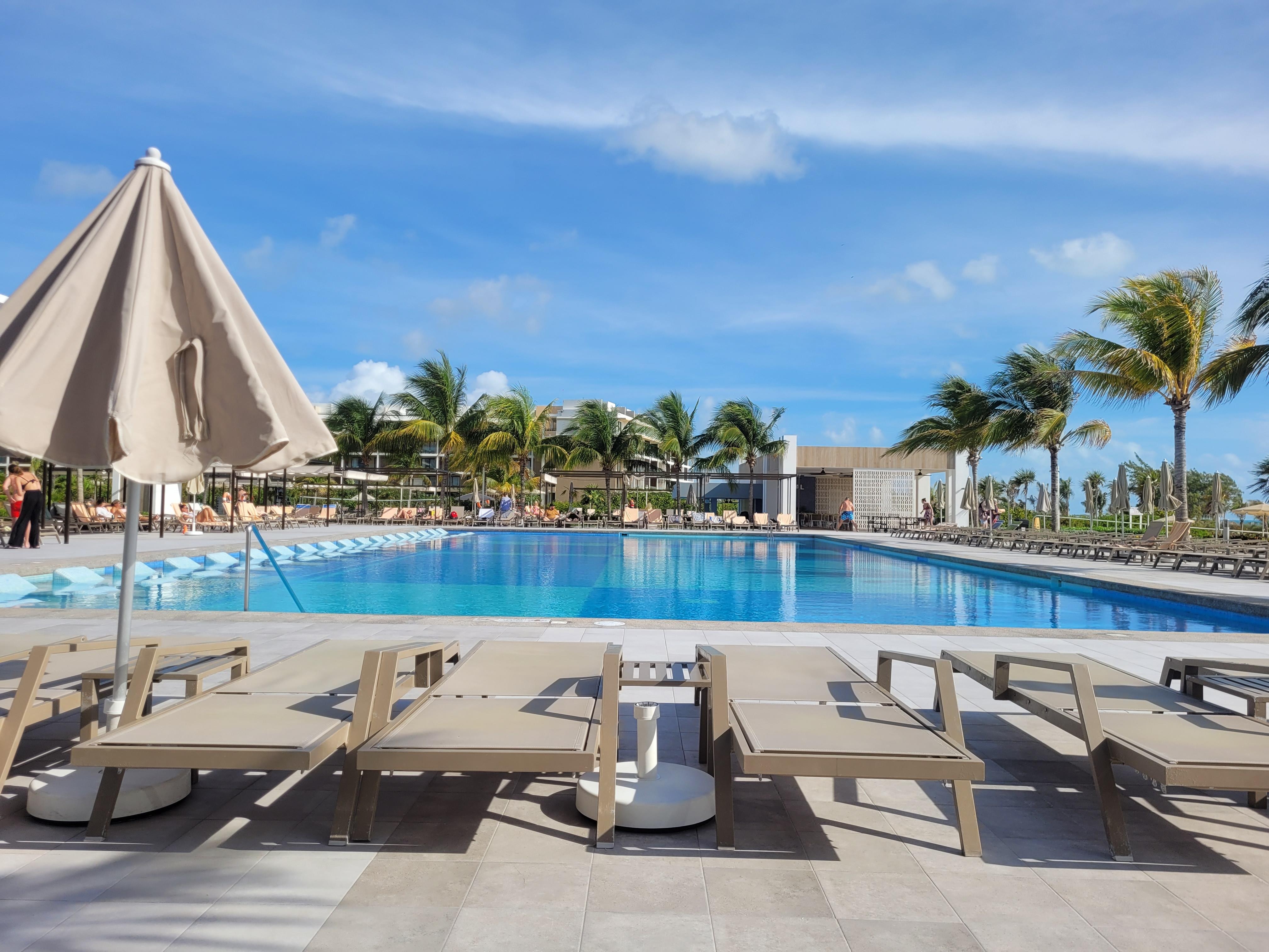Poolside view from chair