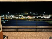 View from hotel balcony towards airport.