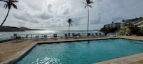View of ocean from pool next to our unit's building