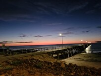 Beach view from the park boardwalk