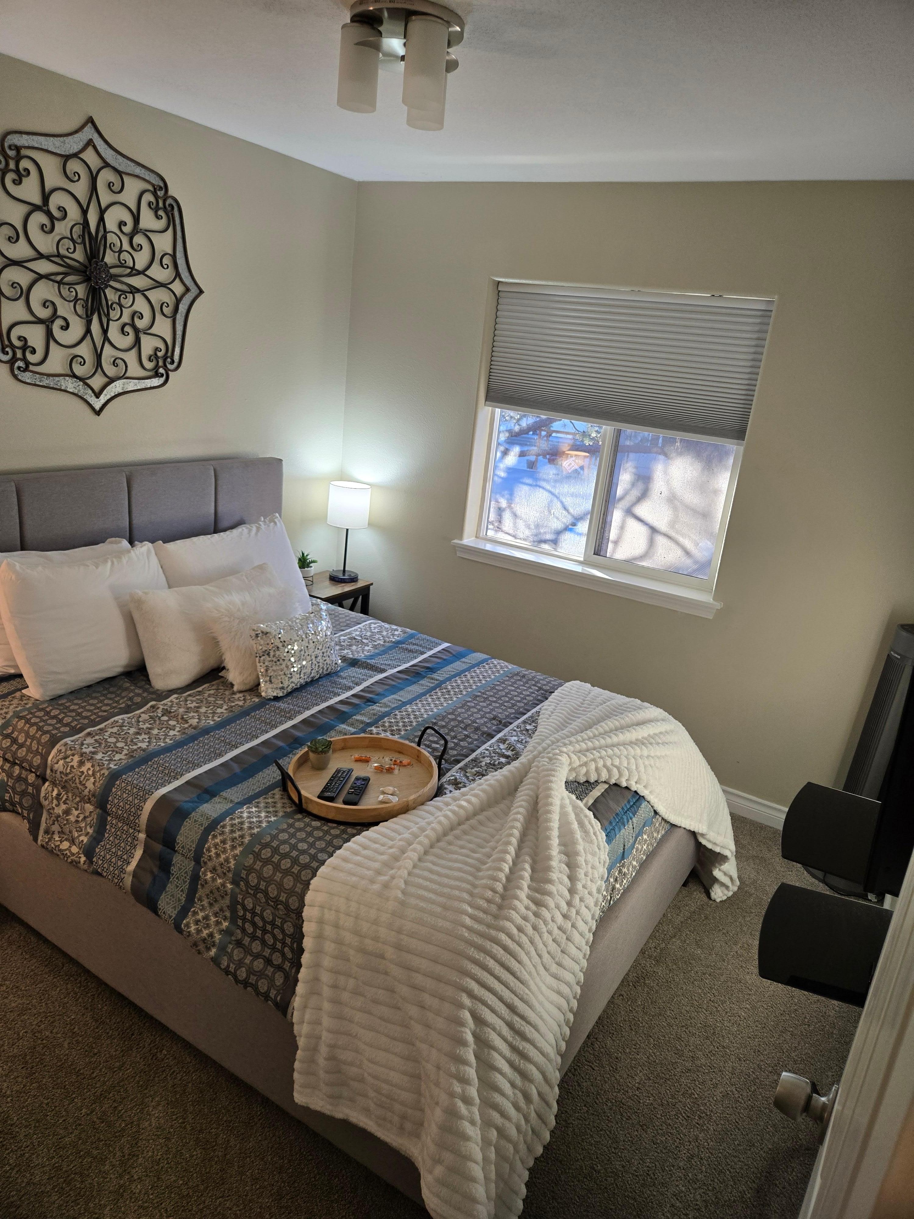 Second bedroom to right of stairs