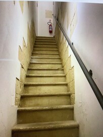 Stairs into apartment.