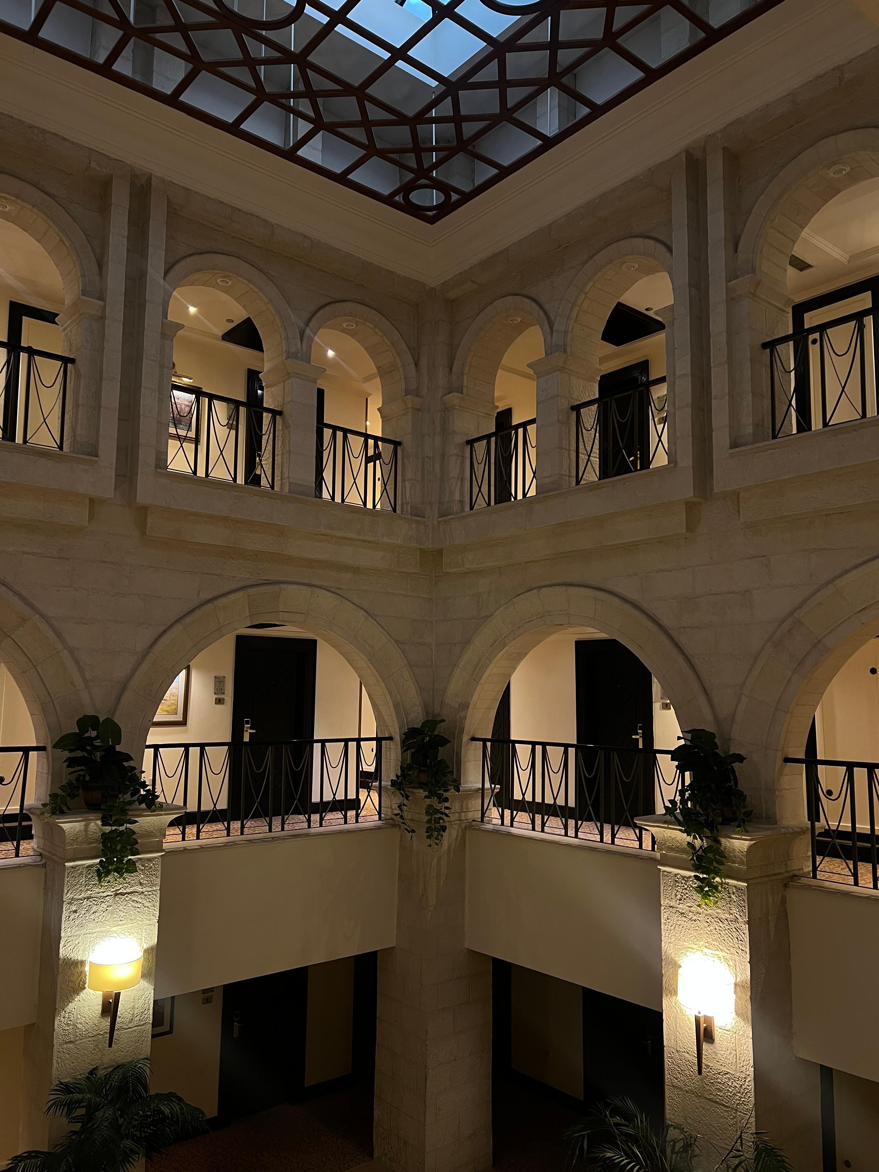Inside the hotel