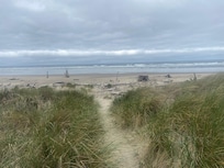 This is the beach access - just a block from the cabin