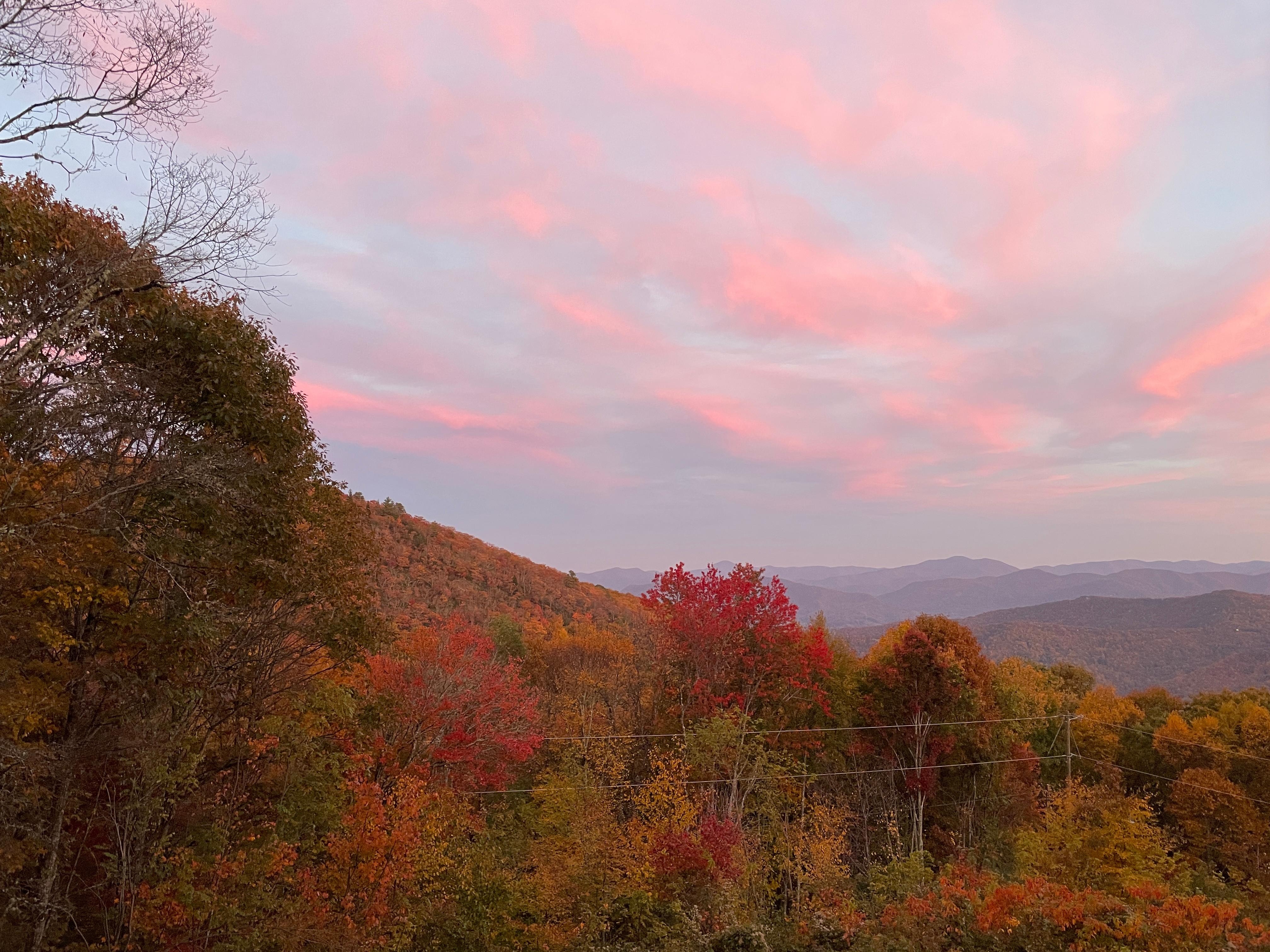 Sunset from front porch