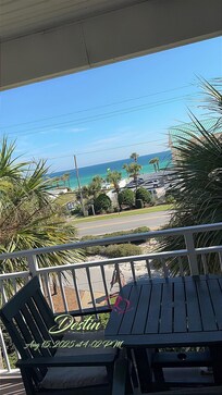 The view from the balcony