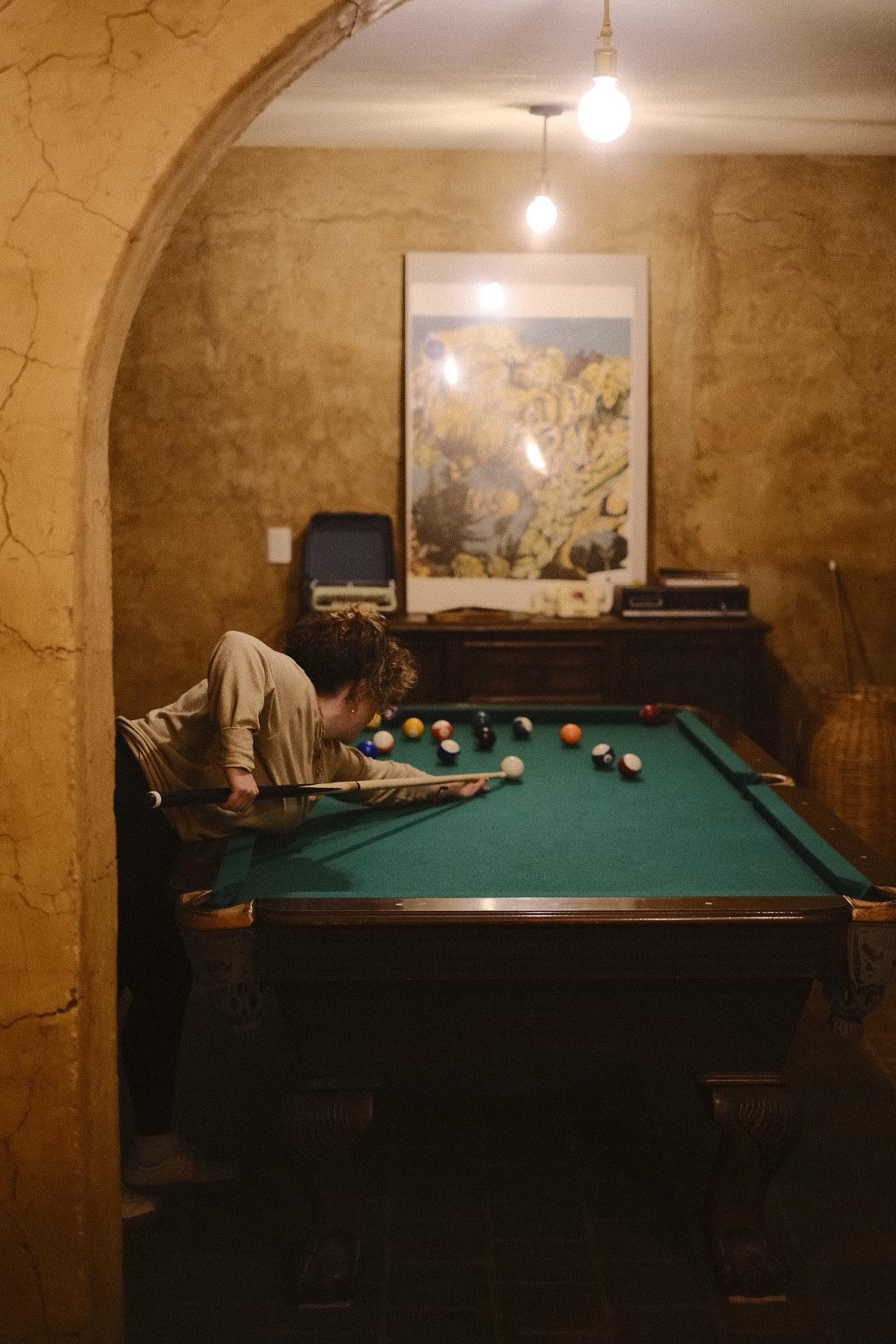 billiards downstairs