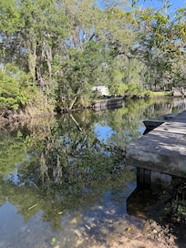 Backyard- the walk in area for a kayak