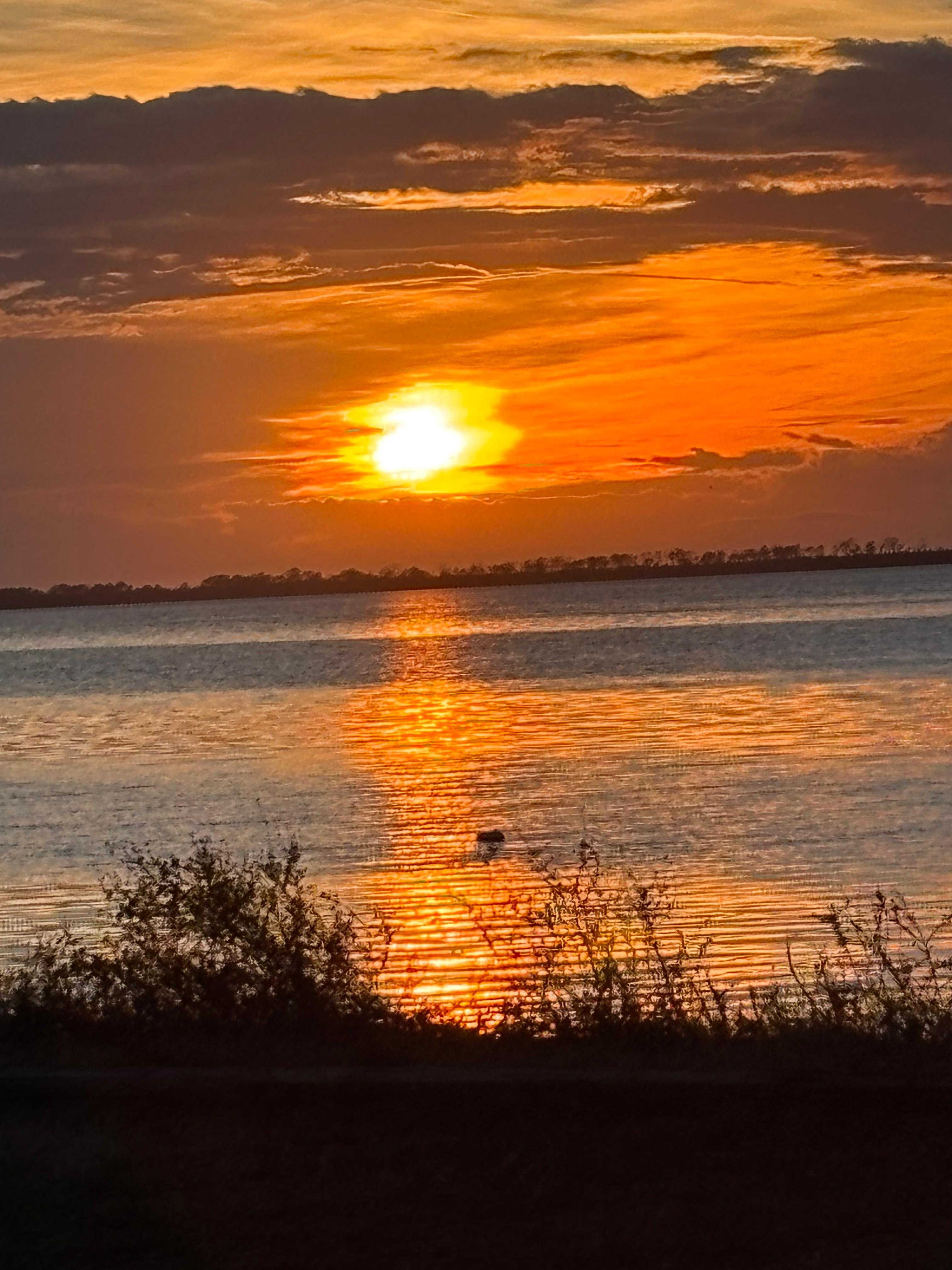 Sunset on Crystal Beach just a short walk