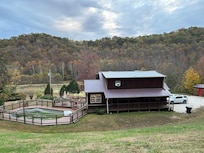 Back off property. Front is close to road, but never saw or heard a vehicle