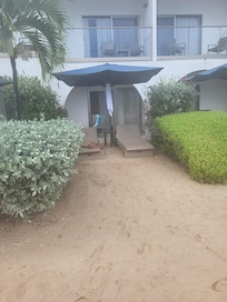 The view from the beach