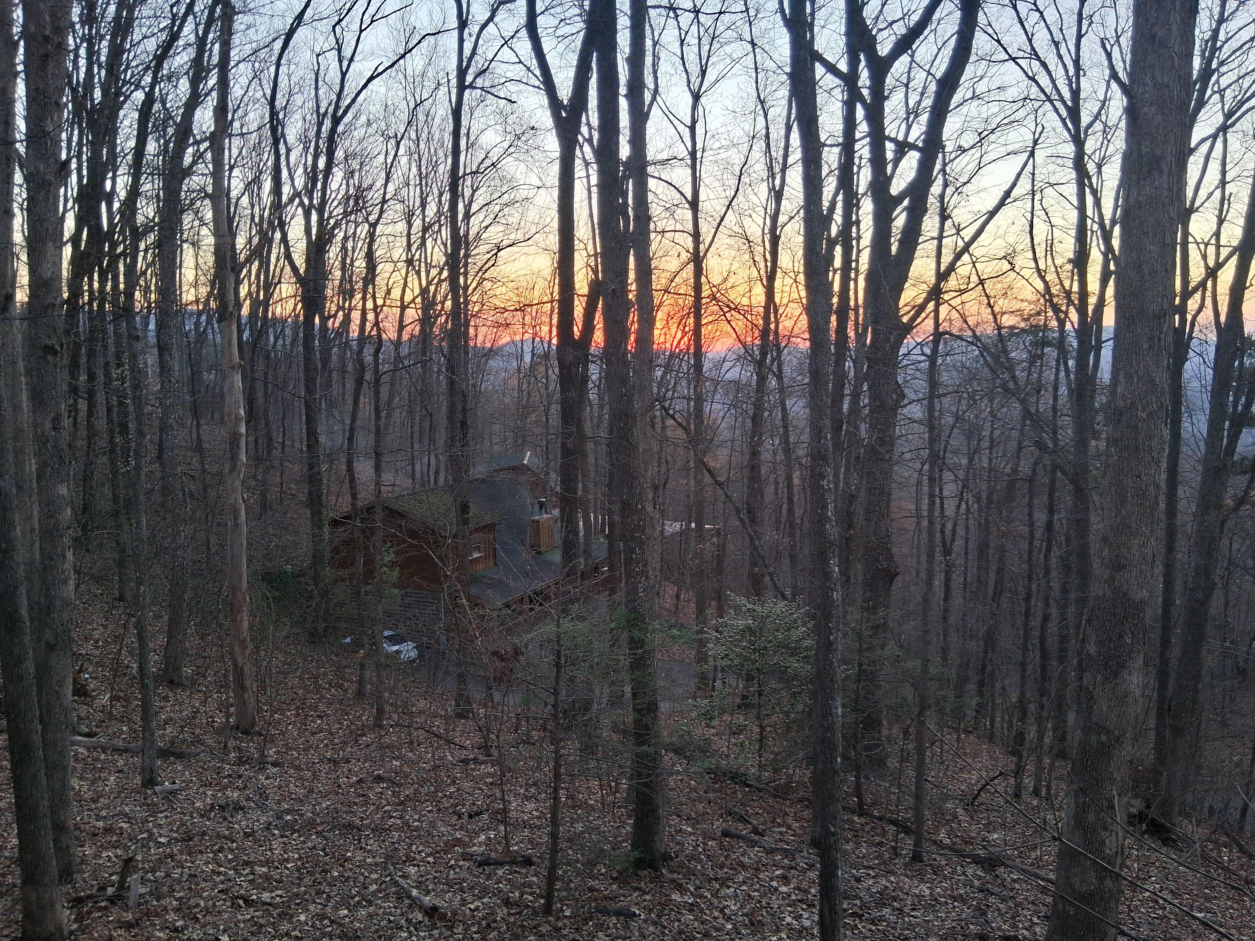Sunset from the back porch