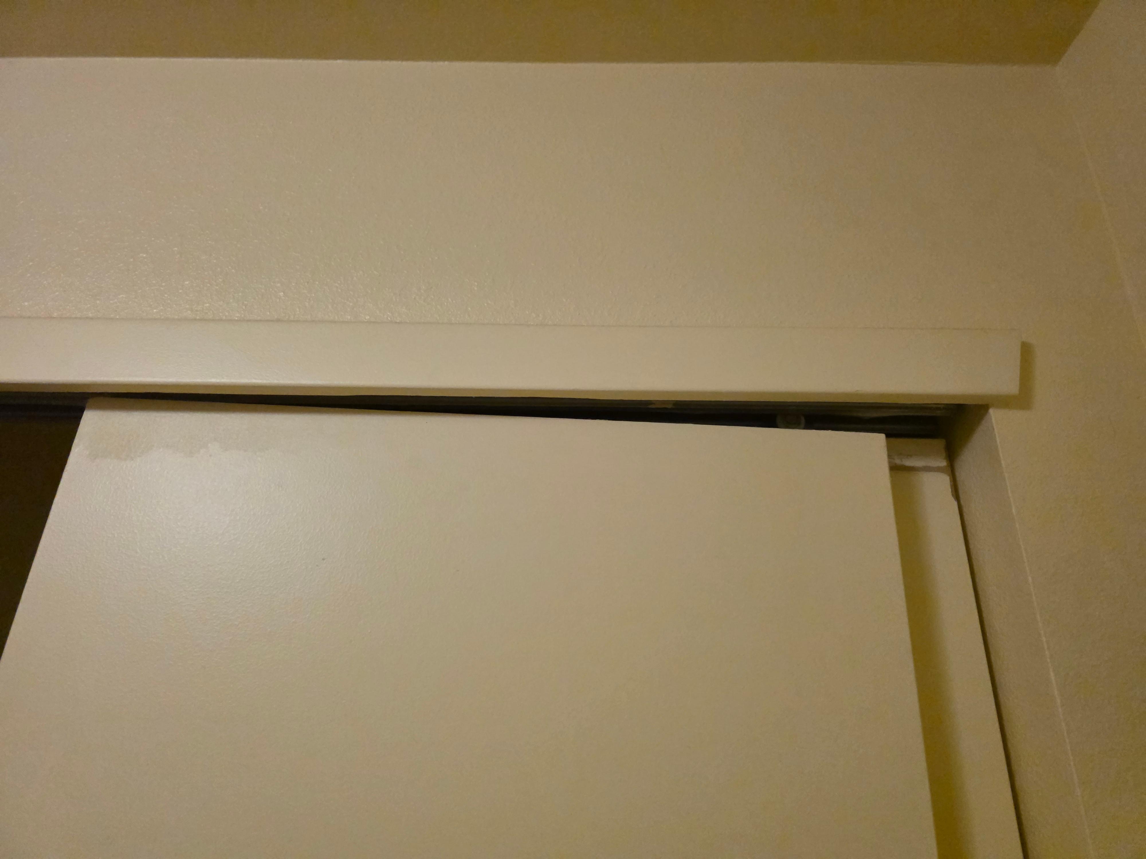 Closet door was off hinges and didn't work
