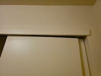 Closet door was off hinges and didn't work