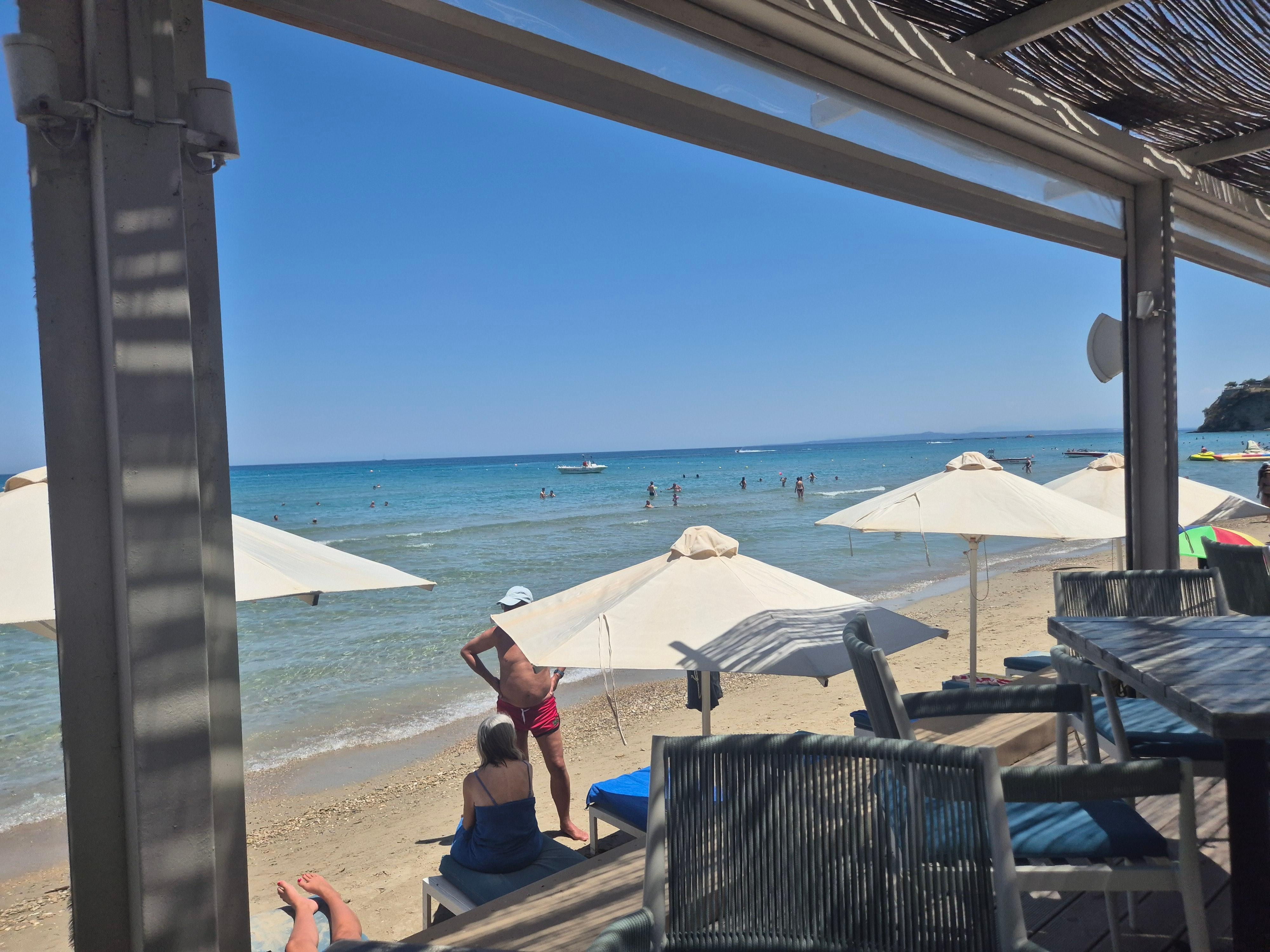 View from tables for drinks/food