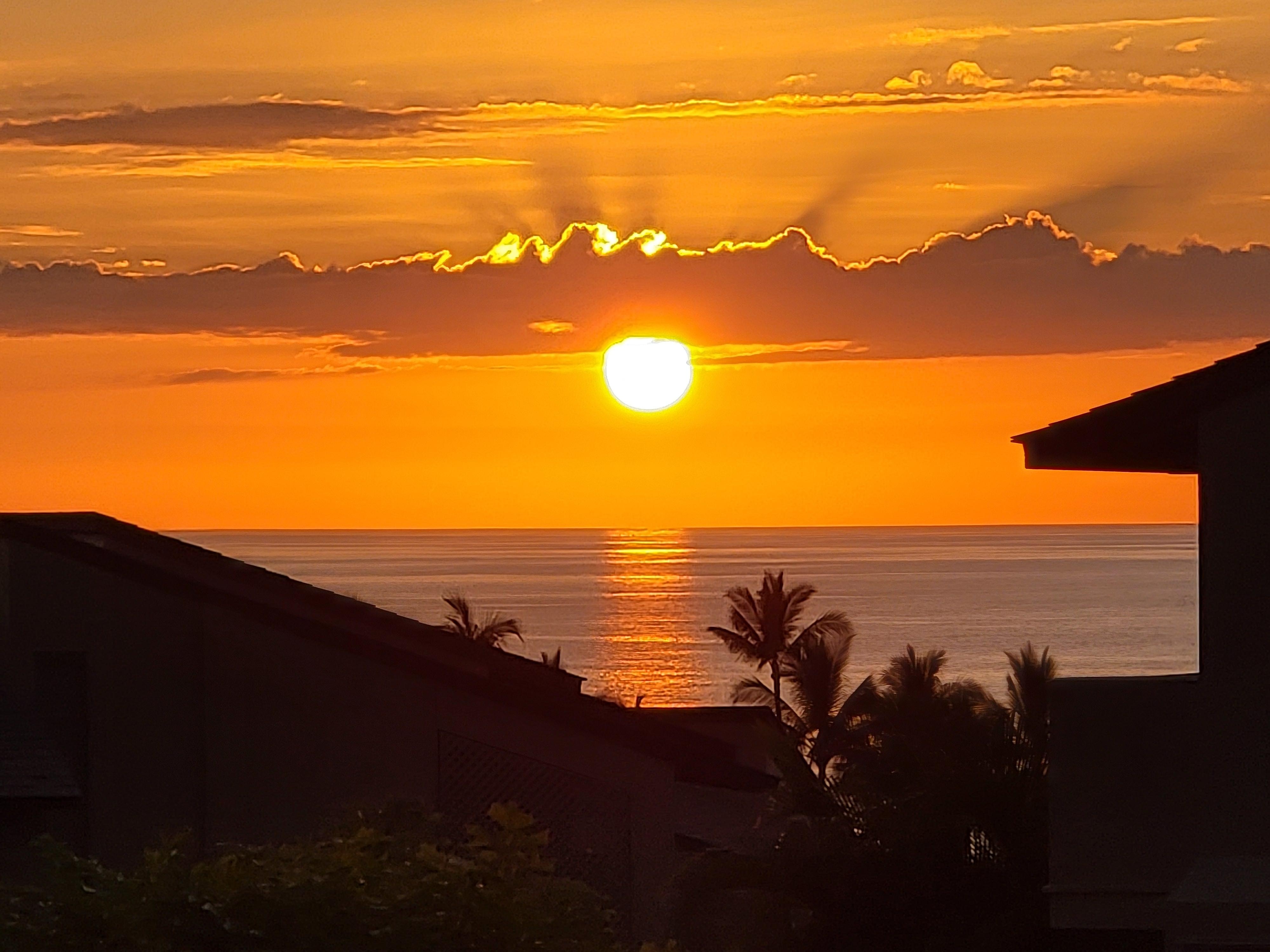 Sunset View from Condo Lanai Jan 2026