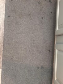Dirty kitchen carpet