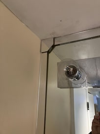 Mirror coming off wall
