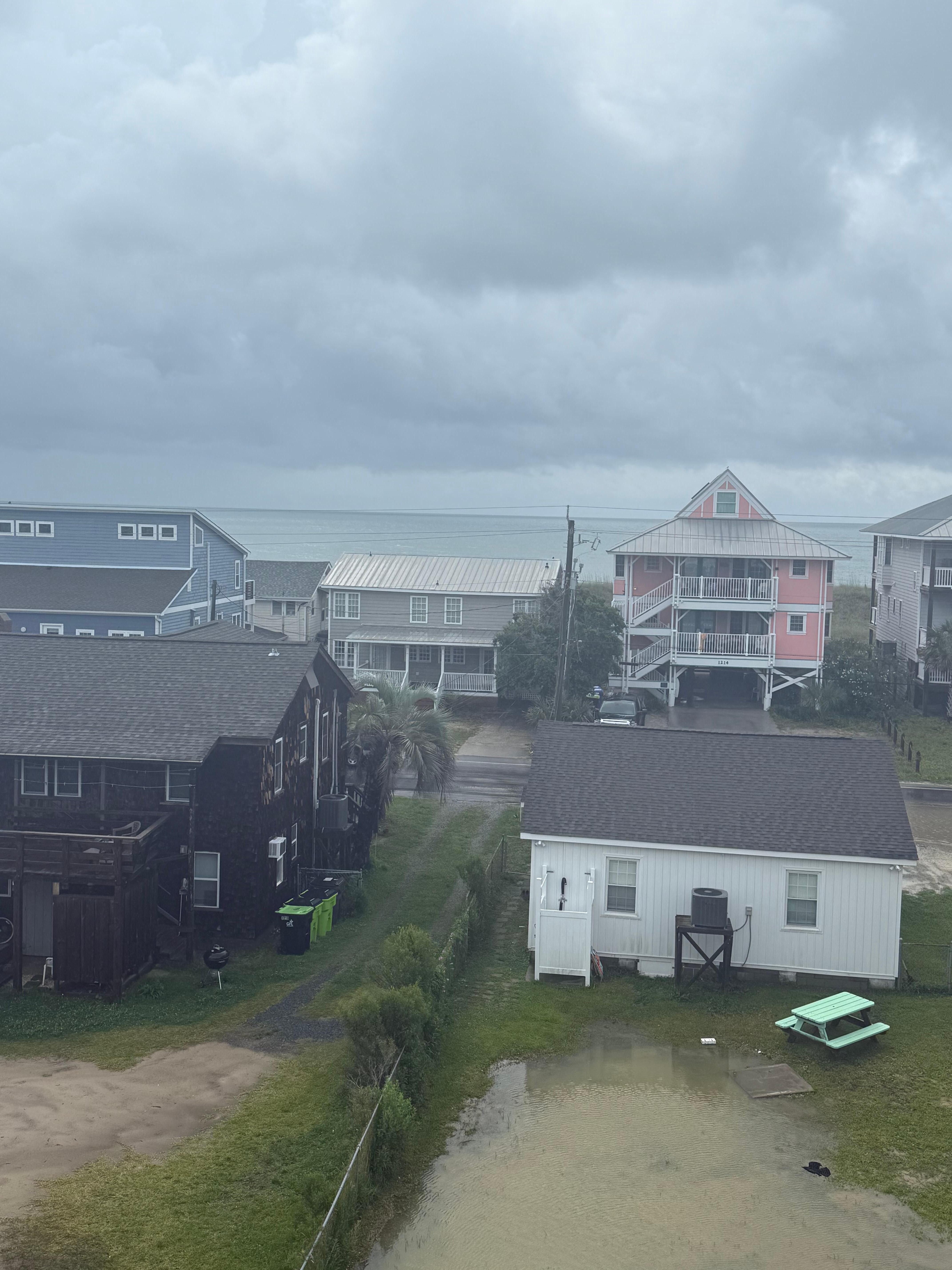 View to ocean from balcony 