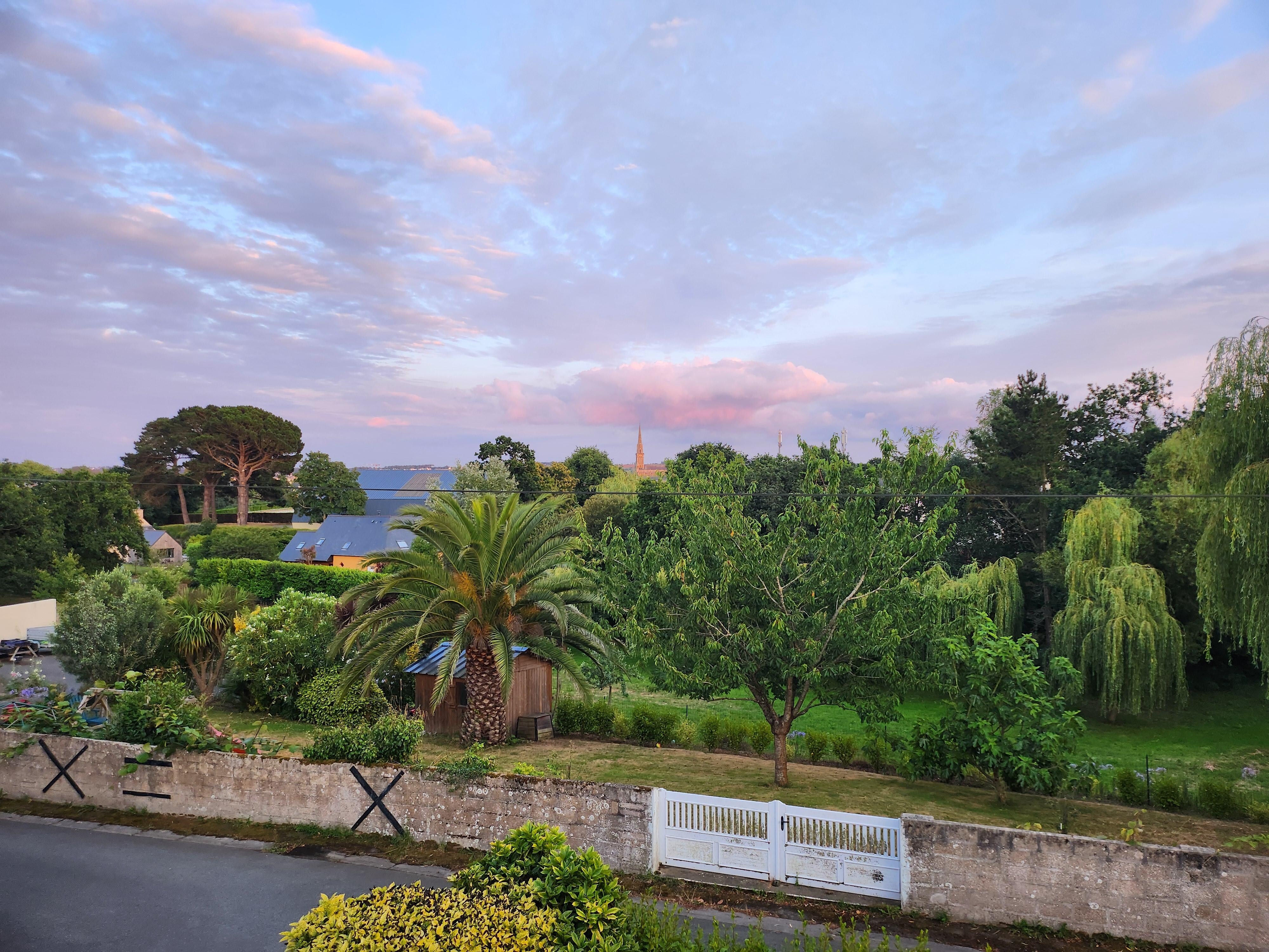 Vue de la chambre du gîte 