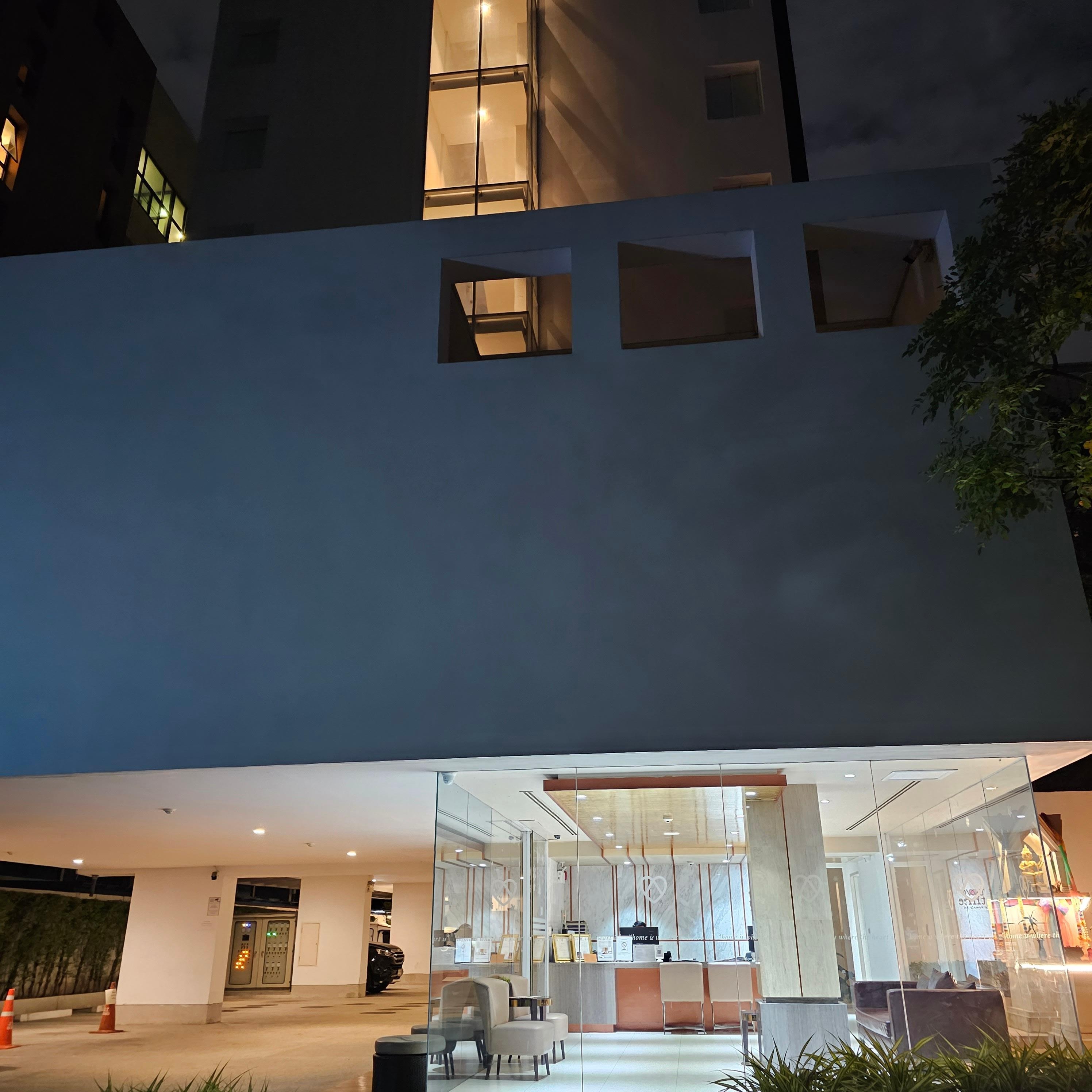 Front of the building