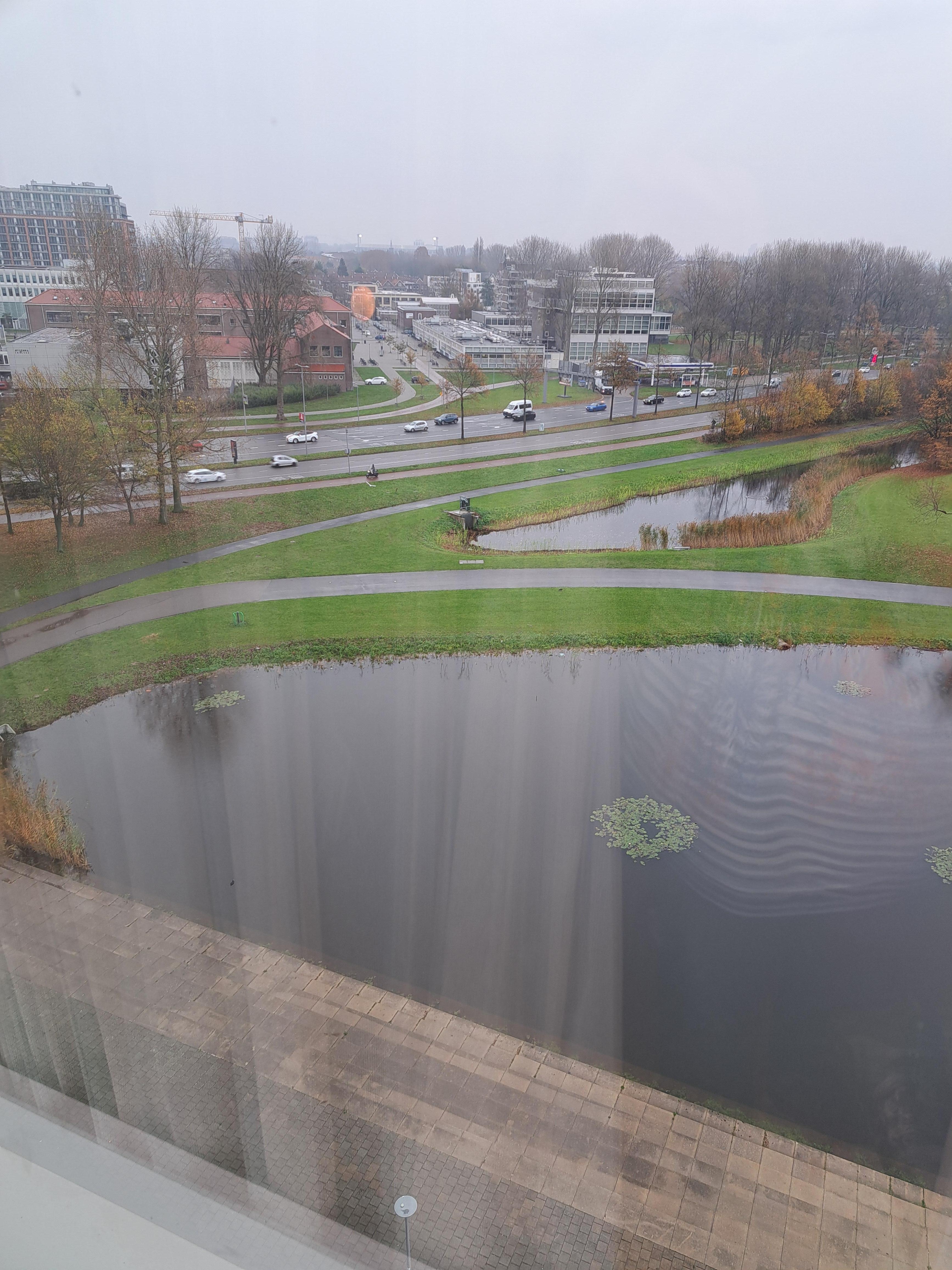 Uitzicht van 703 tijdens slecht weer