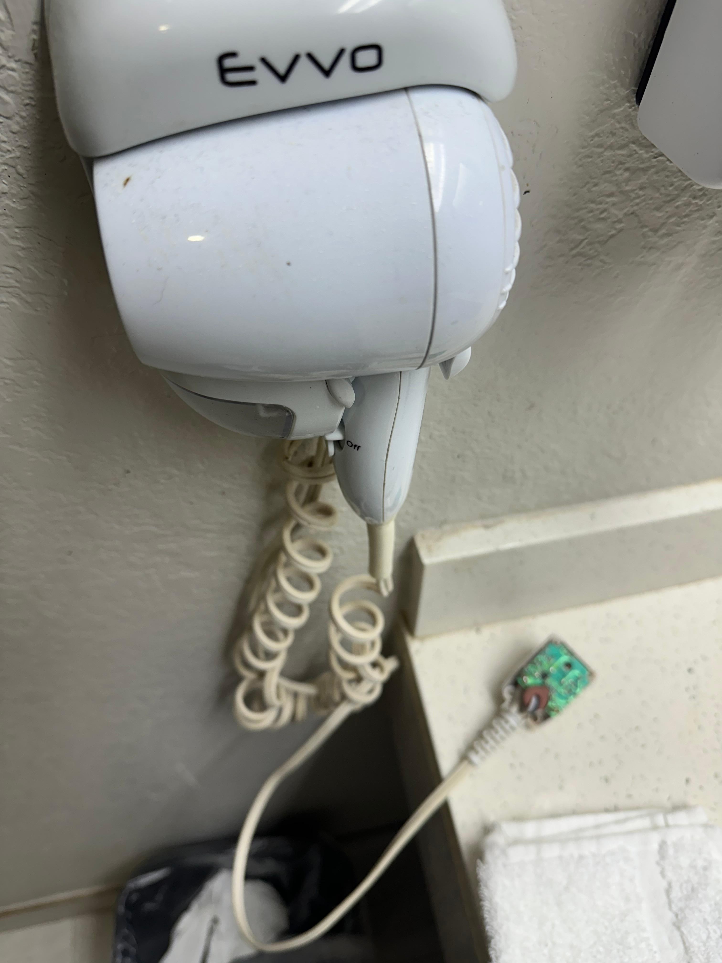 Missing the back of the electrical cord (shock danger) and hasn’t been wiped down in who knows how long